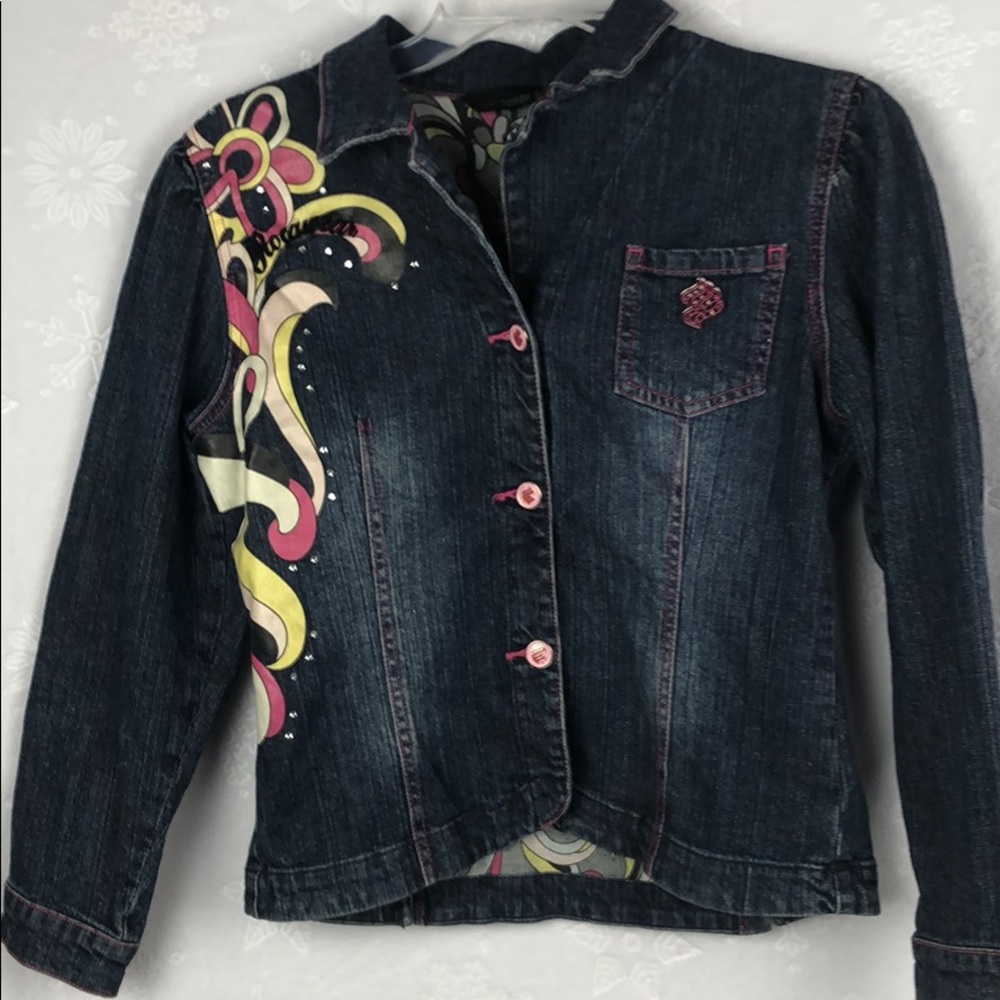 Rocawear Jean Jacket Women Size L(12-14)
